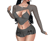 Grey Corset Top