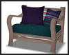 Purple / Teal Chair ~