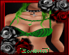 Green and Black Leaf Top