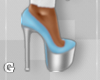 G l Diamond Blue Heels