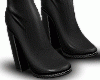 Leather and lace boots