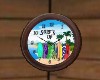 "SURF'S UP"  WALL CLOCK