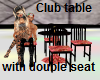 club table w double seat