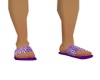 Purple Leopard Slippers