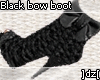 ]dz[ Black bow boot