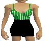 {C}green stripes dress