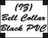 (IZ) Bell Collar Blk PVC