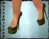 ^AZ^Green Heels-NO Bow