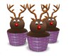 reindeer choc cupcakes