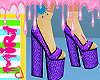 Lana Heels+Socks Purple