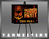 (VH)Halloween Party Sign