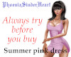 Summer pink dress