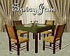 Vintage Table/Chairs Gld