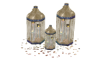 Celestial caged candles