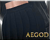 Ⱥ" Black Tennis Skirt