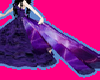 cosmic purple gown