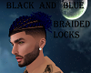 BLACK/BLUE/BRAIDED/LOCKS