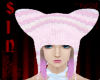 Pink beanie with ears