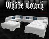 ~K~White Couch w/Blue