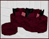 Burgundy Snuggle Couch