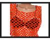 {G} Orange Fishnet Top