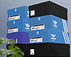 金 Shoes Box Stacked