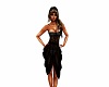 black corset with skirt