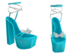 summer butterfly teal