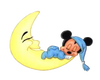 Baby Mickey On Moon