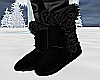 Black Fury Suede Boots