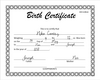 custom birth certificate