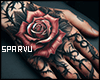 s. Hands Tattoos Rose