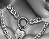 E* Silver Heart Necklace