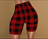 Red PJ Shorts Plaid Md F