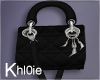 K black handbag