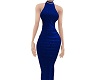 blue long dress F