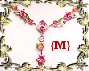 {M} Pink Orchid Necklace