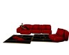 black red couch