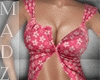 MZ! pink floral sexy top