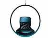 LL~BLACK/TEAL HANG CHAIR