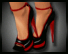 Red & Black PVC Sandals