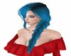 Blue Braid Hair