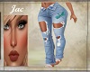J`DRAGONFLY RIPPED JEANS