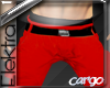 L! Red Cargo Pants