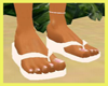 Summer White Flip Flops