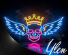 :YL: Neon Skull Art