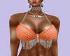 orange chain top