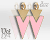 Triangle Pink Earrings