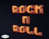 Rock N Roll Orange Sign