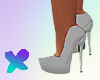 x Plain Grey Heels